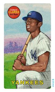 Picture of Helmar Brewing Baseball Card of Horace Clarke, card number 22 from series This Great Game Rub-Off Decals 1960s