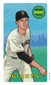 Picture, Helmar Brewing, This Great Game Rub-Off Decals 1960s Card # 74, Gaylord PERRY, end of throw, San Francisco Giants