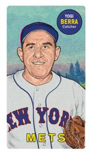 Picture, Helmar Brewing, This Great Game Rub-Off Decals 1960s Card # 7, Yogi BERRA (HOF), Chest up, New York Mets