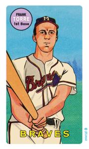 Picture of Helmar Brewing Baseball Card of Frank Torre, card number 94 from series This Great Game Rub-Off Decals 1960s