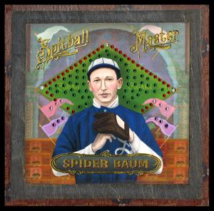Picture of Helmar Brewing Baseball Card of Charles Baum, card number 4 from series Cigar Box Tops