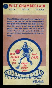 Picture, Helmar Brewing, Helmar Legends Seven Card # 5, Wilt CHAMBERLAIN, Twirling basketball, Harlem Globetrotters