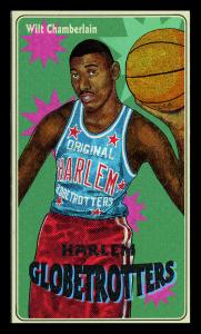 Picture of Helmar Brewing Baseball Card of Wilt CHAMBERLAIN, card number 5 from series Helmar Legends Seven
