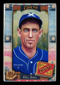 Picture of Helmar Brewing Baseball Card of Ted LYONS (HOF), card number 486 from series Helmar Oasis