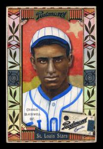 Picture, Helmar Brewing, Helmar Oasis Card # 488, Charlie Blackwell, Red backgound, white star, St. Louis Stars