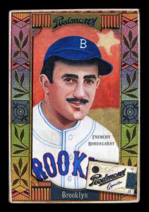 Picture, Helmar Brewing, Helmar Oasis Card # 489, Frenchy Bordagaray, Big mustache, Brooklyn Dodgers