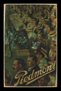 Picture, Helmar Brewing, Helmar Oasis Card # 503, Bill Handy, red-orange with star background, Brooklyn Royal Giants