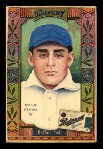 Picture, Helmar Brewing, Helmar Oasis Card # 517, Charlie Hanford, Blue cap, Buffalo Buffeds