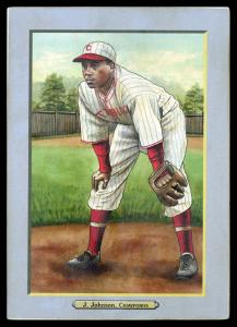 Picture, Helmar Brewing, T3-Helmar Card # 221, Judy JOHNSON (HOF), Leaning over, hands on knees, Pittsburgh Crawfords