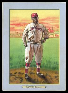 Picture, Helmar Brewing, T3-Helmar Card # 227, Louis SANTOP (HOF), Hands on hips, Hilldale