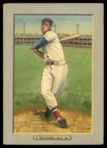 Picture, Helmar Brewing, T3-Helmar Card # 230, Ted WILLIAMS (HOF), Corkscrew, Boston Red Sox