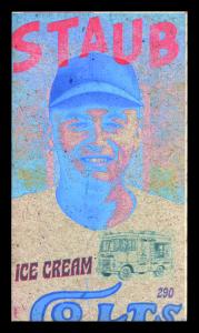 Picture, Helmar Brewing, This Great Game 1960s Card # 290, Rusty Staub, Tight portrait, Houston Colt .45s