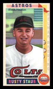 Picture of Helmar Brewing Baseball Card of Rusty Staub, card number 290 from series This Great Game 1960s