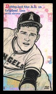 Picture, Helmar Brewing, This Great Game 1960s Card # 292, Bobby Knoop, Chest logo up, California Angels