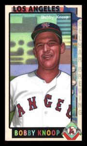 Picture, Helmar Brewing, This Great Game 1960s Card # 292, Bobby Knoop, Chest logo up, California Angels
