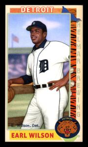 Picture of Helmar Brewing Baseball Card of Earl Wilson, card number 295 from series This Great Game 1960s