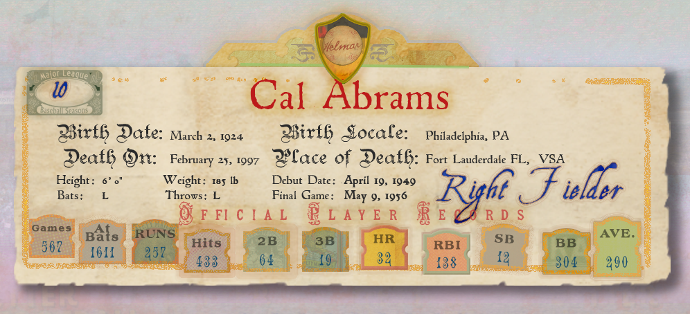 Banner with Player Stats