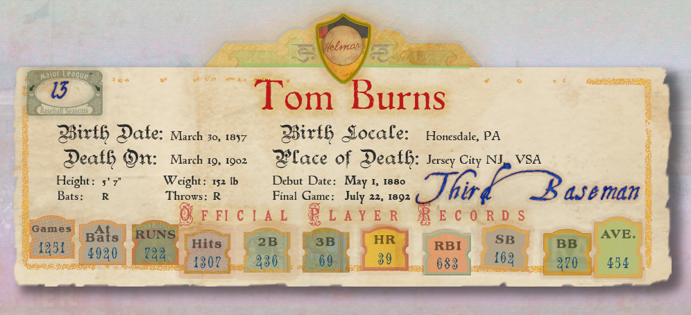 Banner with Player Stats