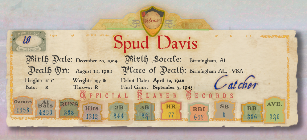 Banner with Player Stats