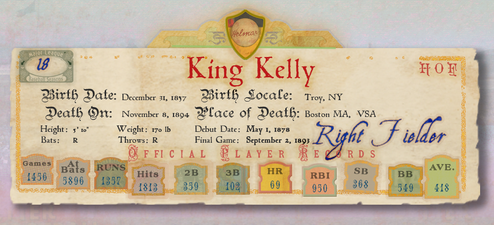 Banner with Player Stats