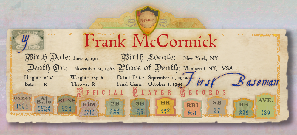 Banner with Player Stats