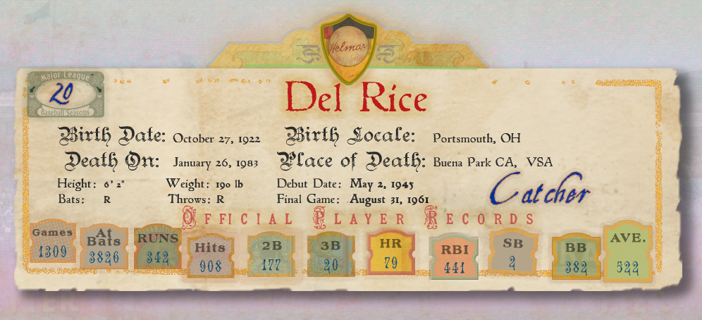 Banner with Player Stats