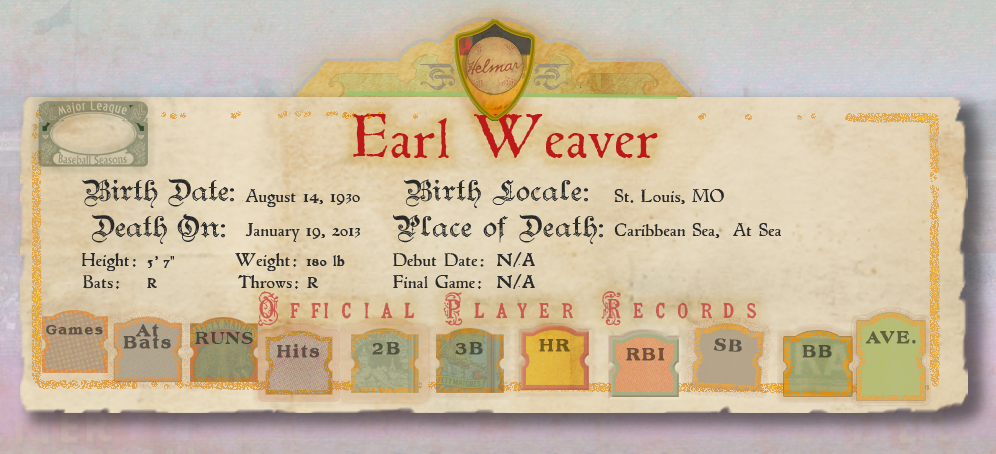 Banner with Player Stats