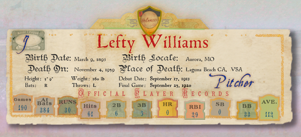 Banner with Player Stats