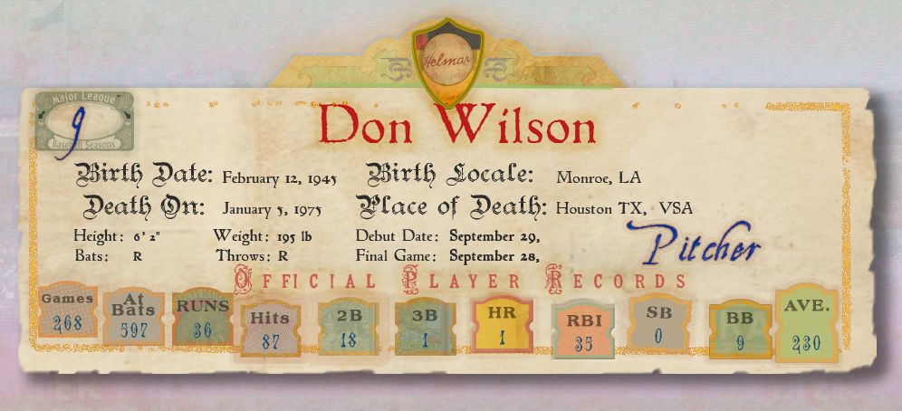 Banner with Player Stats