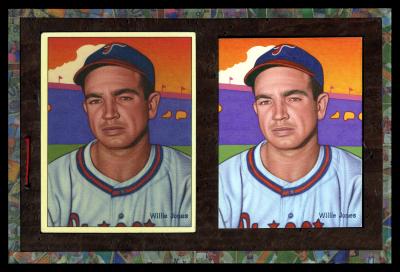 Picture, Helmar Brewing, Helmar This Great Game Card # 120, Willie Jones, Orange sky, Philadelphia Phillies