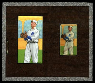 Picture, Helmar Brewing, T206-Helmar Card # 573, Davy Jones, White uniform, awaiting fly, Detroit Tigers