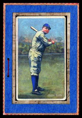 Picture, Helmar Brewing, Helmar Polar Night Card # 138, Babe RUTH (HOF), Batting pose, New York Yankees