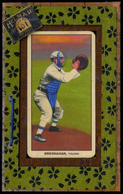 Picture, Helmar Brewing, T206-Helmar Card # 101, Roger BRESNAHAN (HOF), Awaiting throw, Toledo Iron Men