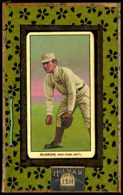 Picture, Helmar Brewing, T206-Helmar Card # 124, John McGRAW (HOF), Fielding, New York Giants