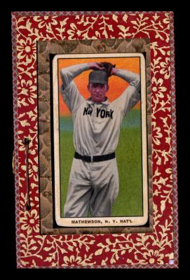 Picture, Helmar Brewing, T206-Helmar Card # 18, Christy MATHEWSON (HOF), Hands over head, New York Giants