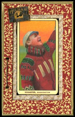 Picture, Helmar Brewing, T206-Helmar Card # 20, Germany Schaefer, Reaching, Washington Senators