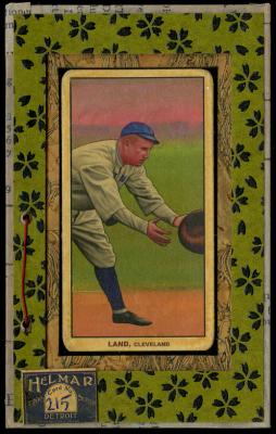 Picture, Helmar Brewing, T206-Helmar Card # 215, Grover Land, Reaching, Cleveland Naps