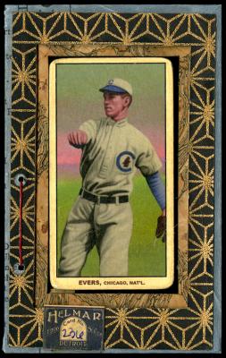 Picture, Helmar Brewing, T206-Helmar Card # 236, Johnny EVERS, Throwing, no pinstripes, Chicago Cubs