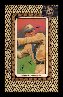 Picture, Helmar Brewing, T206-Helmar Card # 24, Walter JOHNSON (HOF), Windup, Washington Senators