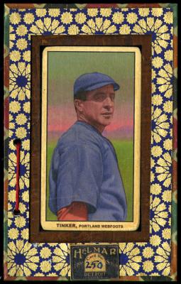 Picture, Helmar Brewing, T206-Helmar Card # 250, Joe TINKER (HOF), Looking left, Portland Webfoots