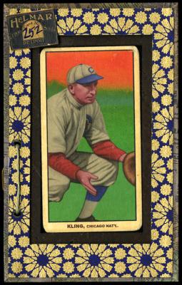 Picture, Helmar Brewing, T206-Helmar Card # 252, Johnny Kling, Catching crouch, Chicago Cubs