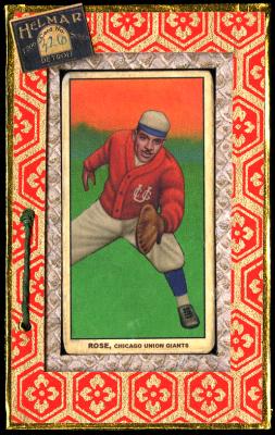 Picture, Helmar Brewing, T206-Helmar Card # 326, Hayward Rose, Red sweater, Catching Ball, Chicago Union Giants