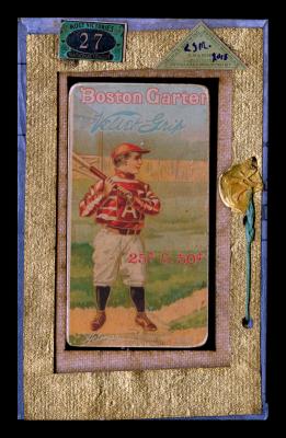 Picture, Helmar Brewing, T206-Helmar Card # 32, Mordecai BROWN (HOF), Glove at chest, Brooklyn Tip-Tops