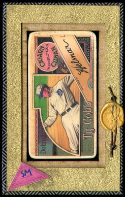 Picture, Helmar Brewing, T206-Helmar Card # 335, Joe Connolly, Blue uniform, batting stance, Boston Braves