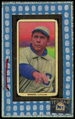 Picture, Helmar Brewing, T206-Helmar Card # 343, Heinie Berger, Throwing close up, Cleveland Indians