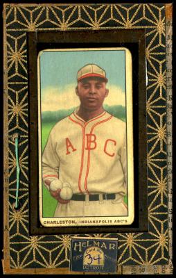 Picture, Helmar Brewing, T206-Helmar Card # 34, Oscar CHARLESTON, Portrait, Indianapolis ABC's