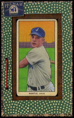 Picture, Helmar Brewing, T206-Helmar Card # 351, Mickey MANTLE (HOF), Swinging follow through, Joplin Miners