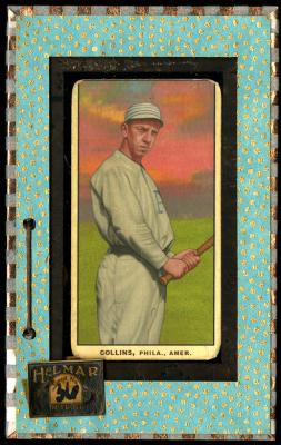 Picture, Helmar Brewing, T206-Helmar Card # 36, Eddie COLLINS, At Plate, Philadelphia Athletics