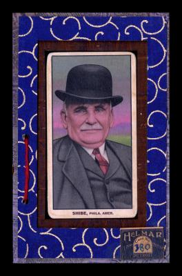 Picture, Helmar Brewing, T206-Helmar Card # 380, Ben Shibe, Bowler hat, Philadelphia Athletics