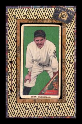 Picture, Helmar Brewing, T206-Helmar Card # 382, Ben Eagan, Hands on knees, Baltimore Orioles International Lg.